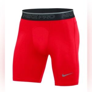 NWT Nike Red Pro Training Compression Shorts Size Large